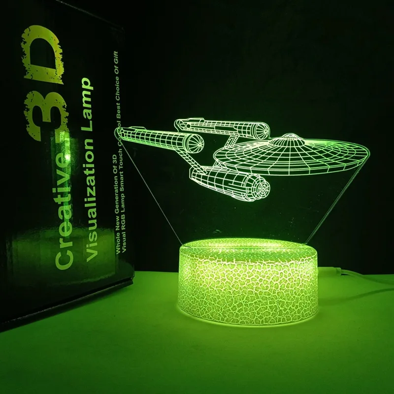 3d ilusão modelo de lâmpada drone led