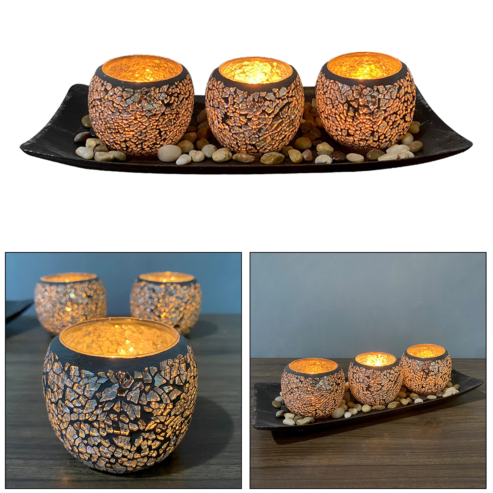 Votive Glass Tealight Candle Holder Coffee Centerpiece Home Decoration