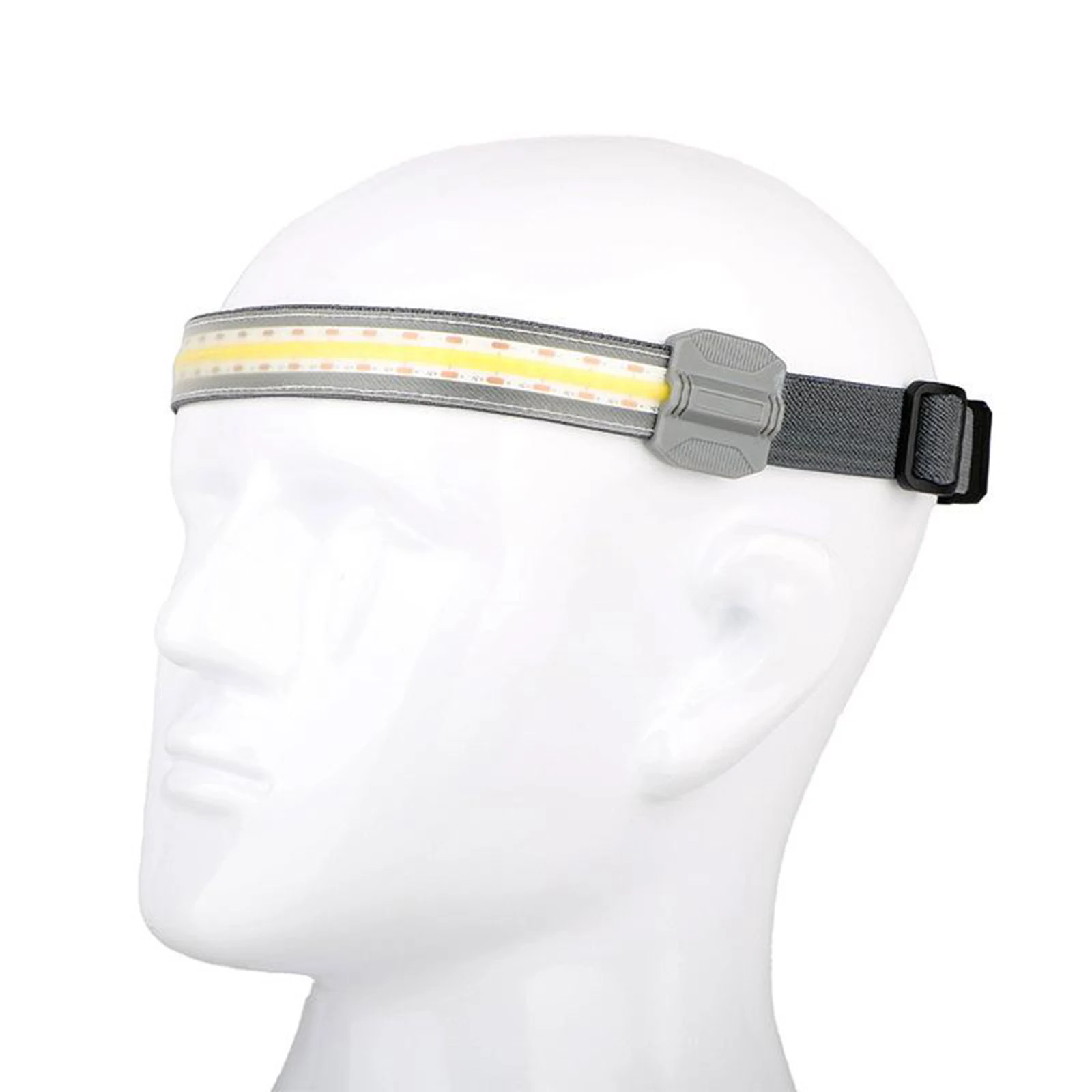 Super Bright COB Work Light Headlight, Rechargeable LED Headlamp, Camping Hunting Running Head Light with Adjustable Headband