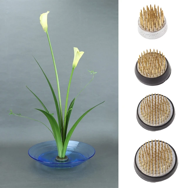 4 Sizes Ikebana Holder Pin Flowers Floral Decor Flower Arrangement Insert  Base Pins Art Fixed Tool Ishizaki Kenzans Pin Art