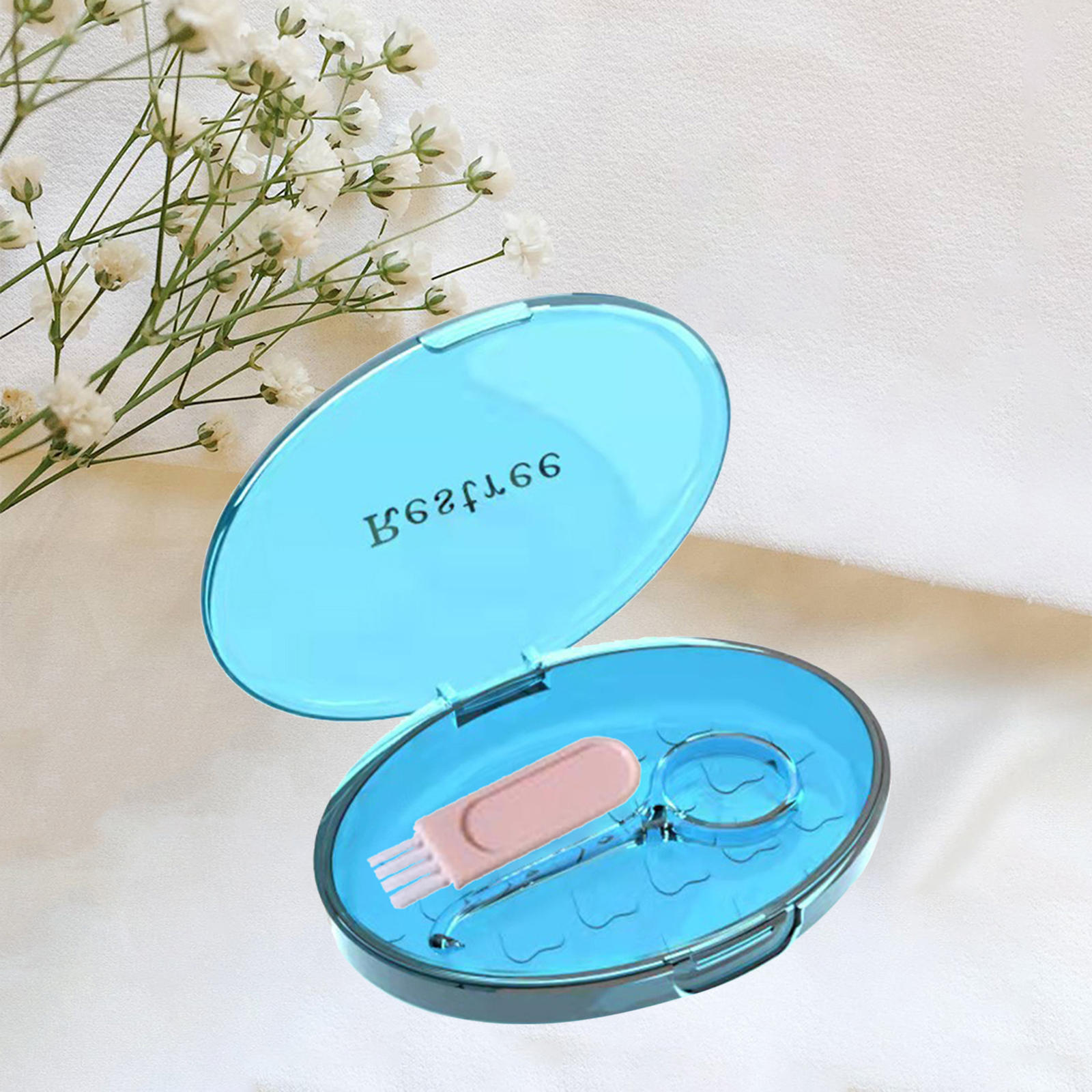  Box Vent Holes Easy to Carry Durable Aligner Removal Retainer Case Holder for Dentures Invisalign Storage Men Adult