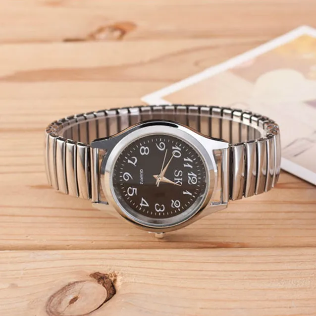 Relógio masculino e feminino com pulseira para