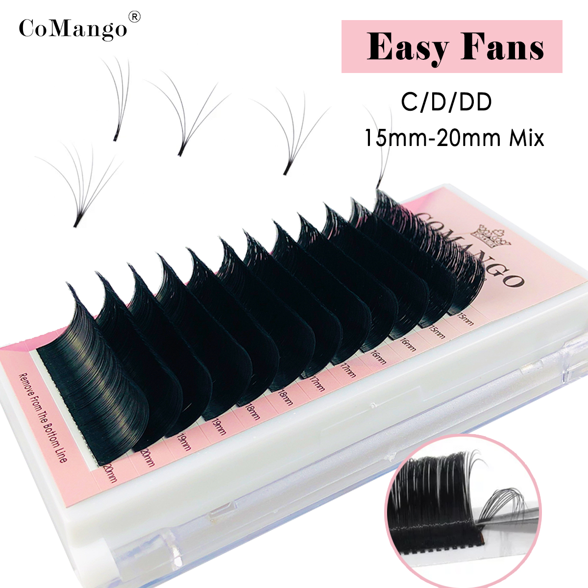 Best of CoMango Easy Fan Lashes Volume Extensions Auto Flowering Rapid Blooming Fan Easy Eyelashes Reviews & Tips