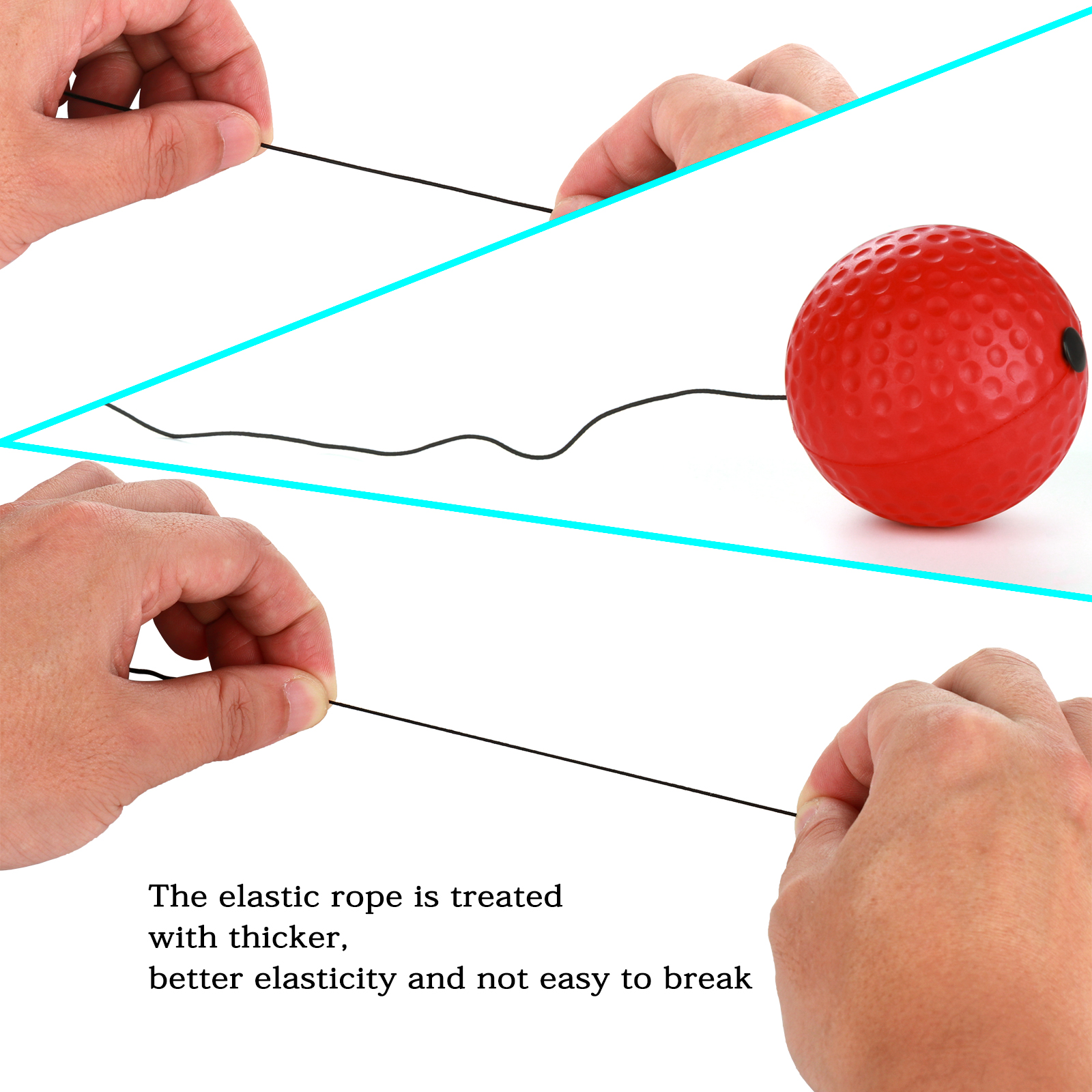 Description Picture 5 of itemHead Mounted Boxing 1PC Speed  Punching String Kids Supplies Fitness Durable Generic Adults Portable Boxing Reflex Ball