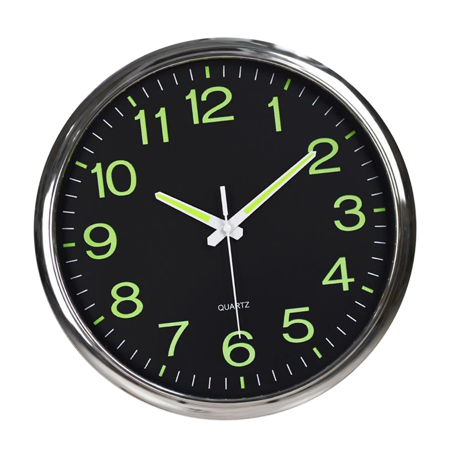 12'' Luminous Wall Clock Glow InThe Dark Silent Quartz Home Kitchen Clock Numbe