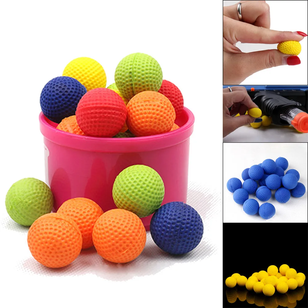 100 Rounds High Quality Ammo with Pouch Foam Balls Compatible for Nerf Rival Toy 