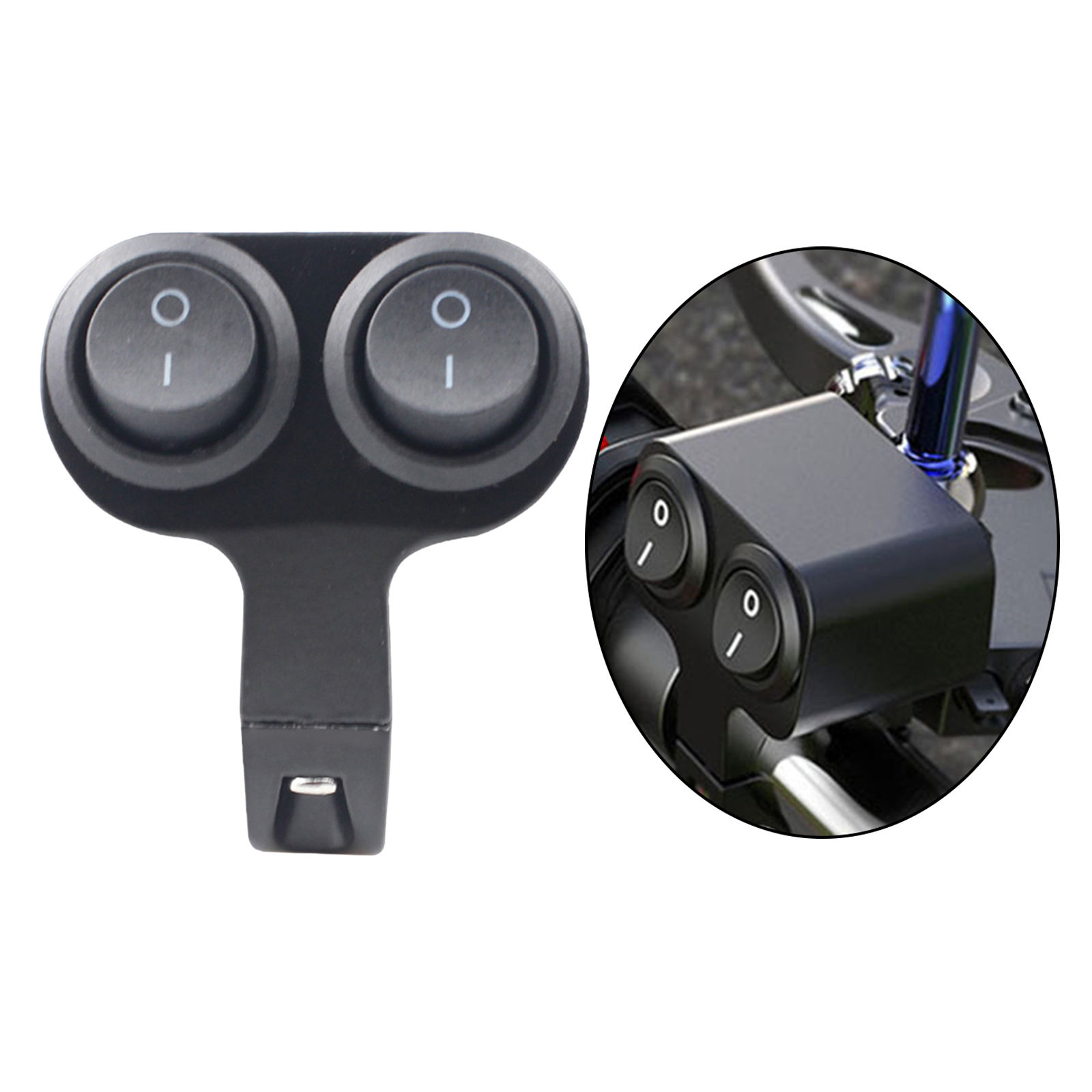 Aluminum Alloy Motorcycle Handlebar Control Switch 2 Choice Motorbike Horn ATV Handlebar Control Switch Button