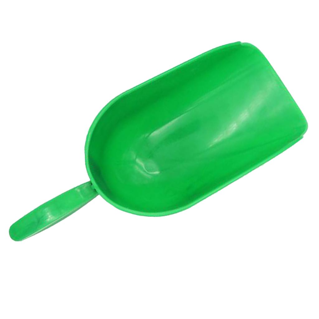 Bright Hot Green Plastic Dog Food  Hand Shovel Measurement Lines 1 Cup Size