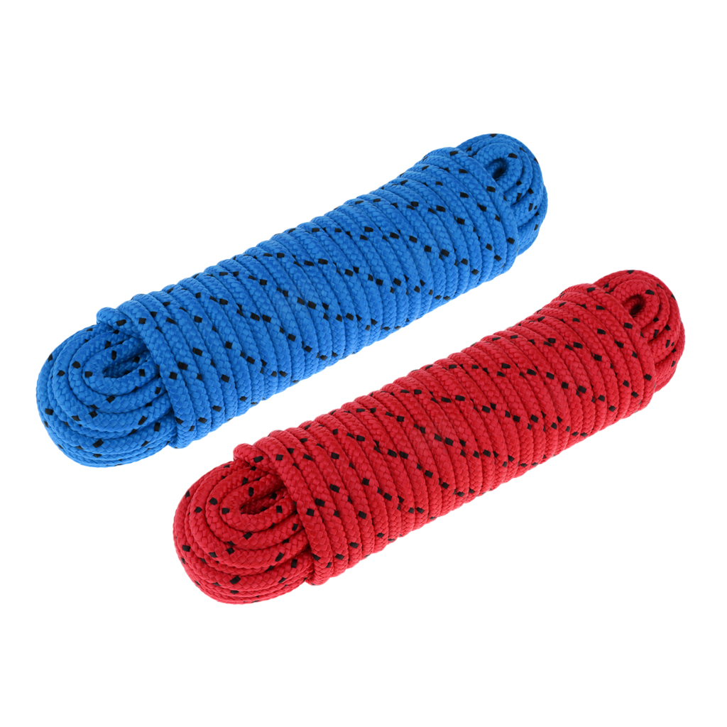 20Meter 8mm High Strength Polypropylene Braided Rope Outdoor Survival 