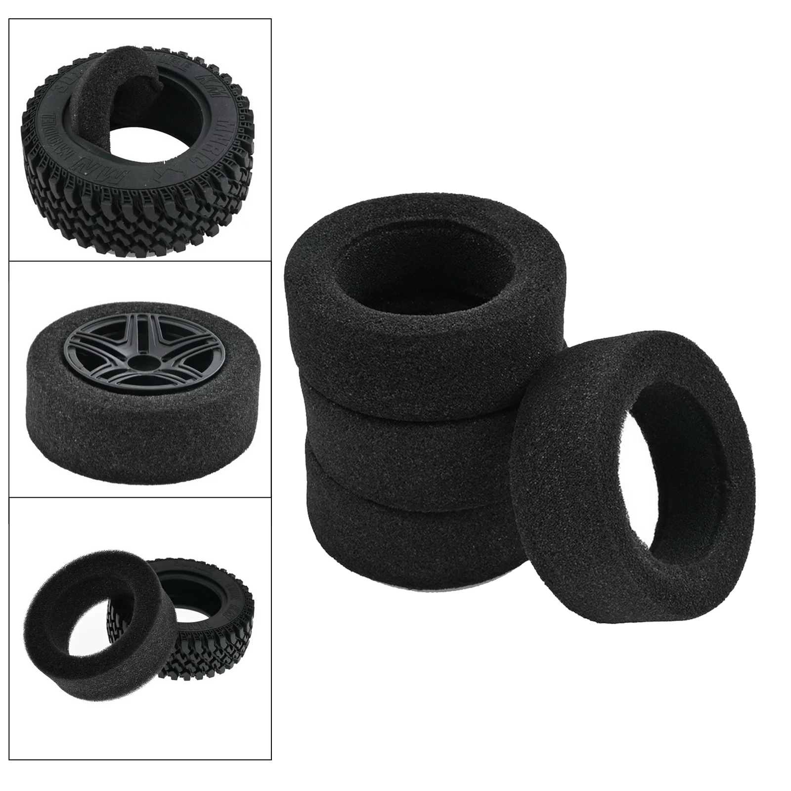 4x Wheel Tire Foam Insert for MN86K MN86 1/12 RC Crawler DIY Parts