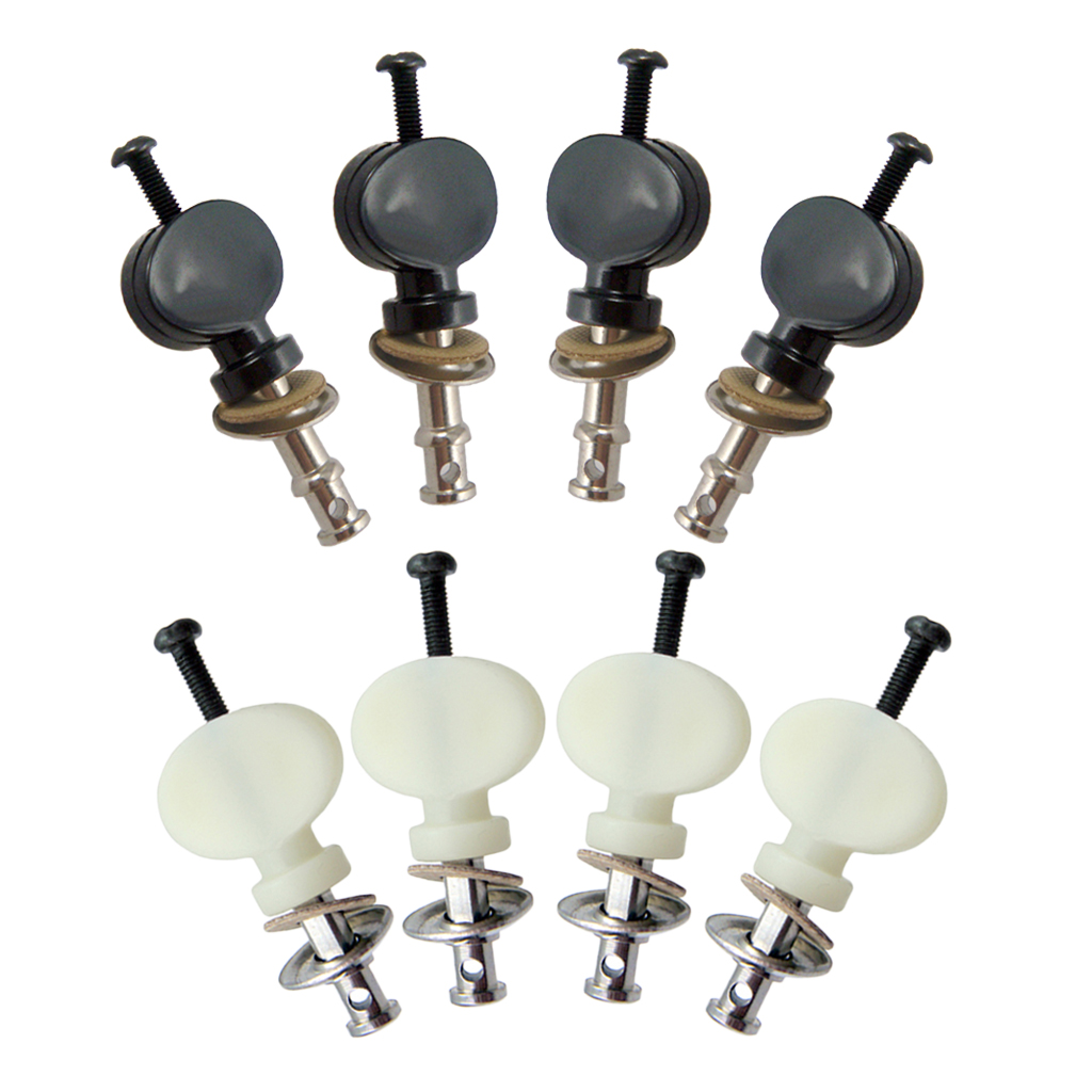 Tooyful Set of 4 Ukulele Strings Tuning Pegs Pin Machines Tuners for Ukulele Classical Guitar 4 String