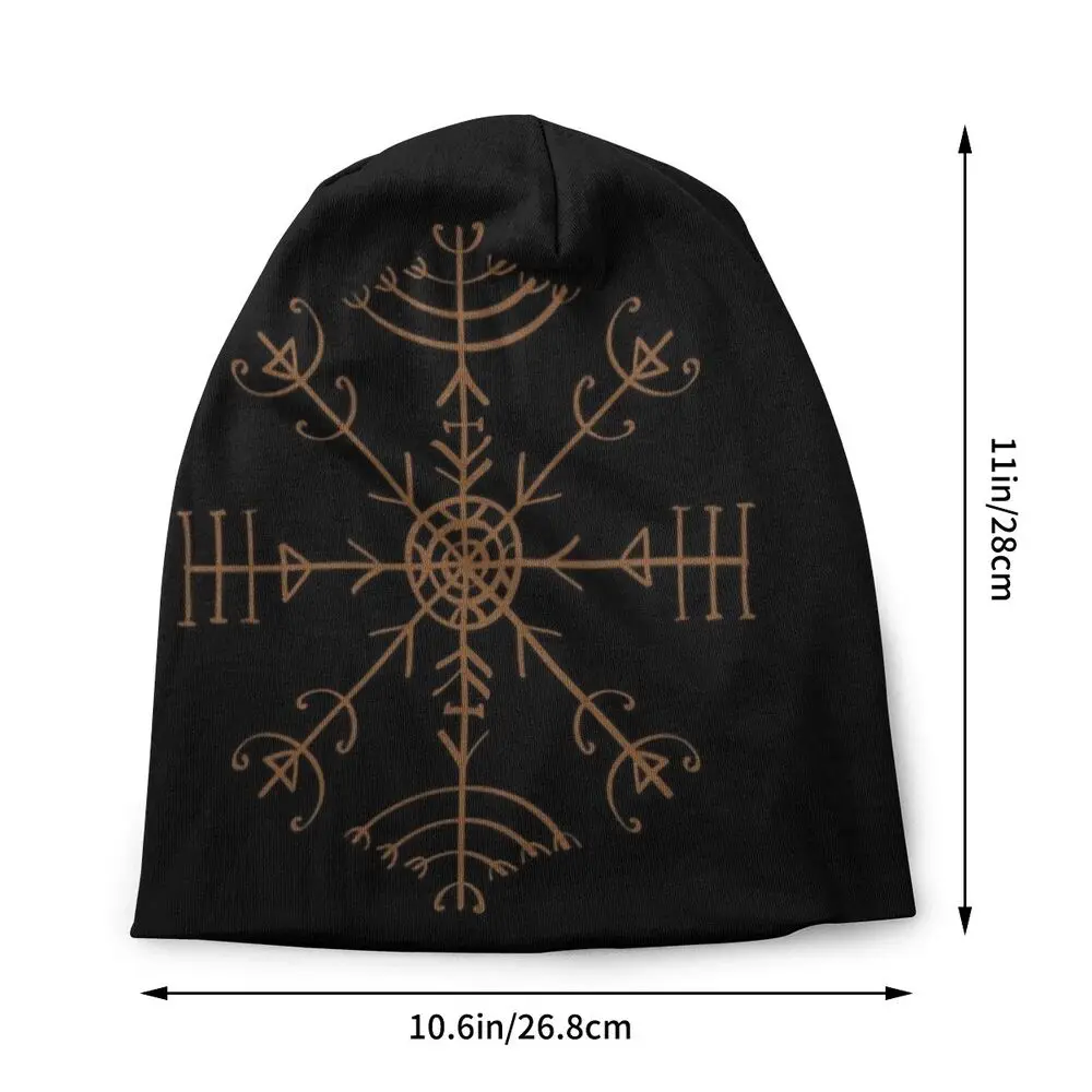 Bonnet Winter Warm Knitting Hat Women Men Veldismagn Icelandic Bind Rune Hip Hop Beanies Caps Adult Viking Beanie Hats Ski Cap