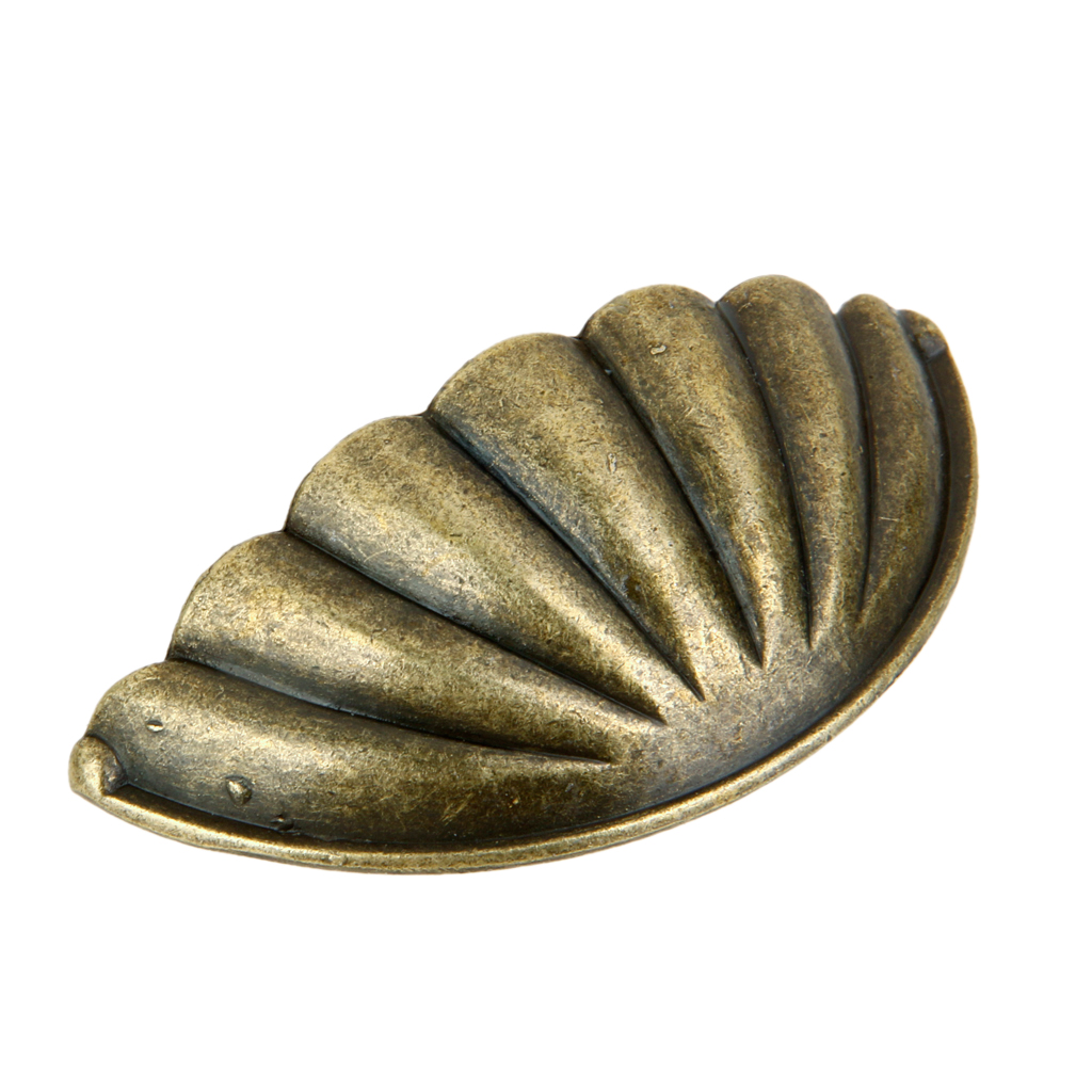 Drawer Wardrobe Kitchen Cabinet Door Pull Handles Shell Knobs Antique