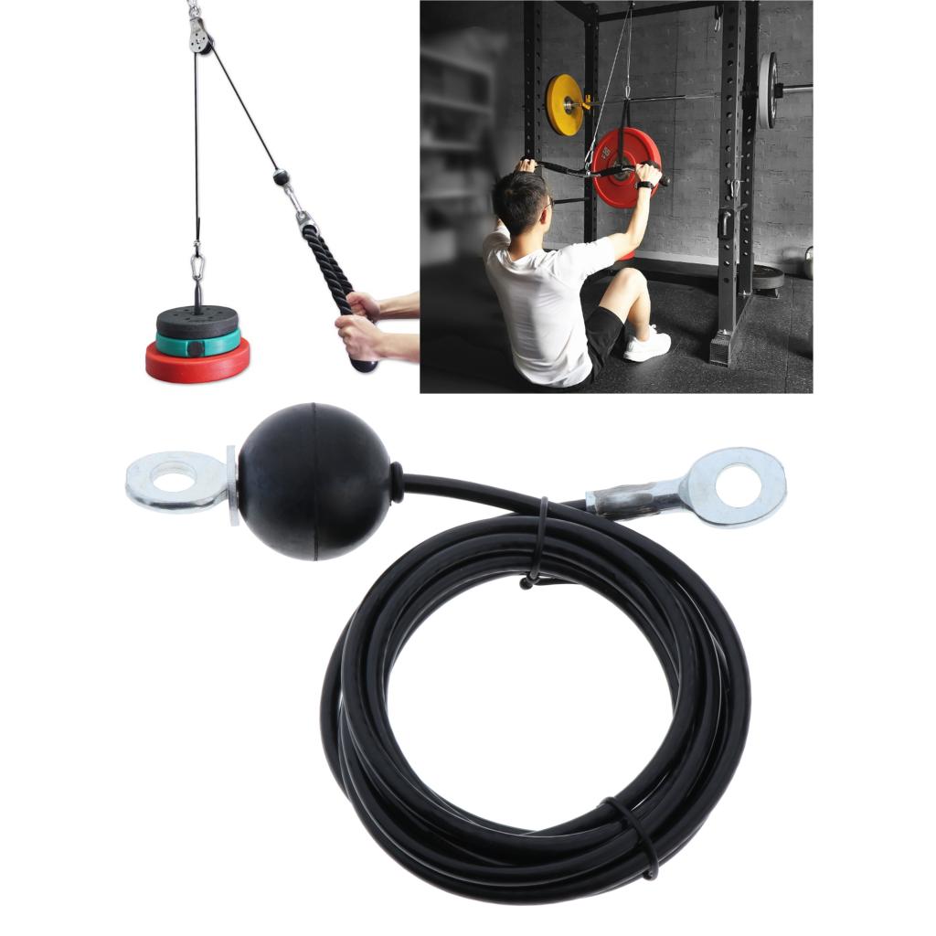 Fitness Machine Attachment Pulley Cable Replacement Parts Muscle Strength