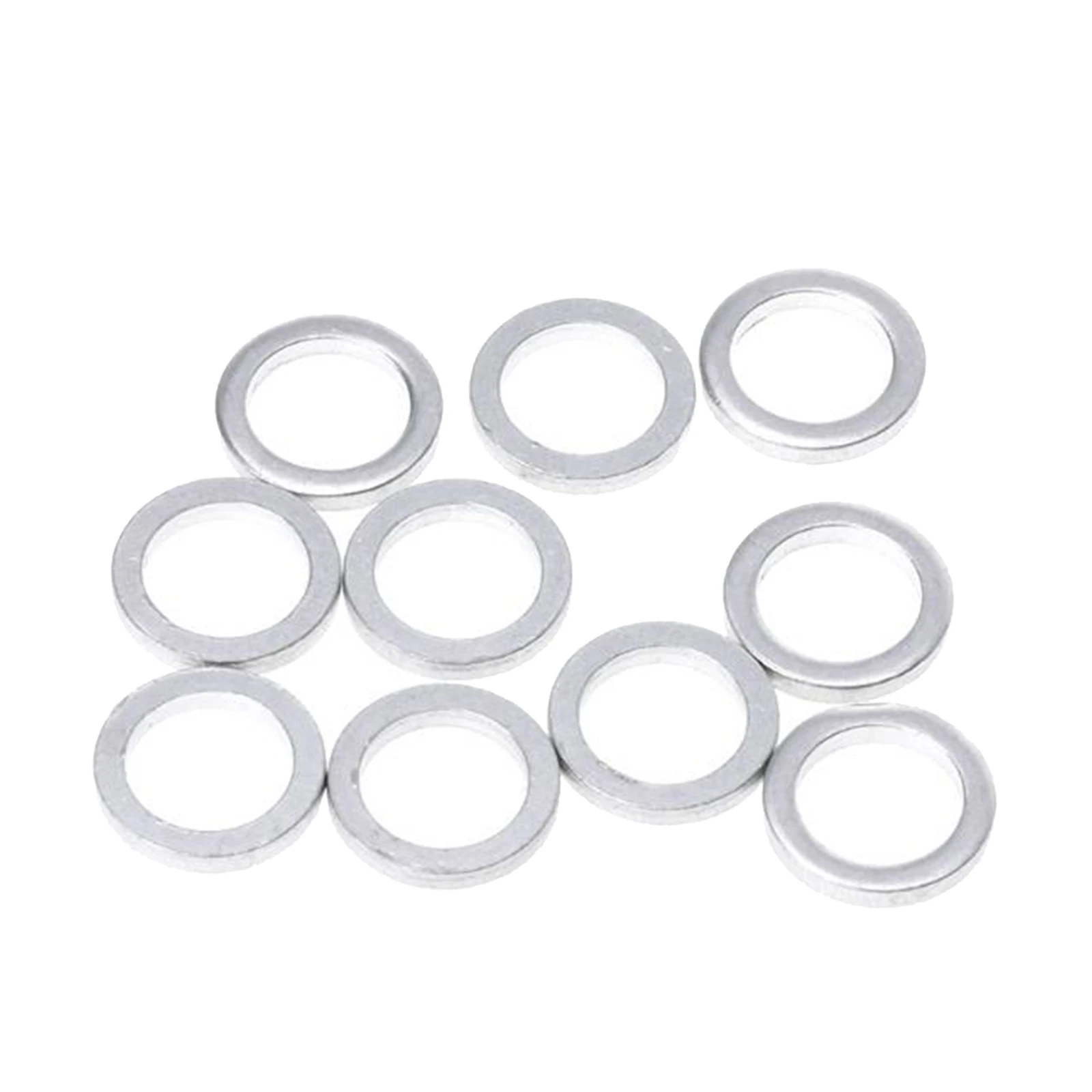 10pcs Silver 1mm Aluminum Spacer Shim For Bicycle Chainring Bolt Screws