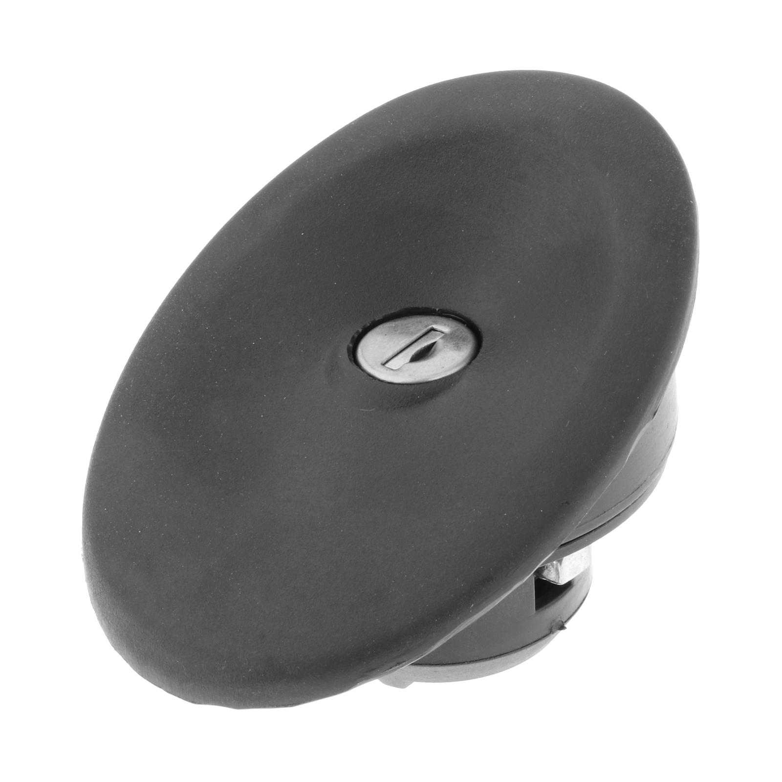 Fuel Tank Cover Caps with Two Keys for Ford Transit 1994-2000 3966745 Black