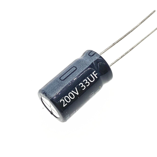 20pcs/lot 33UF 200v 33UF Aluminum Electrolytic Capacitor