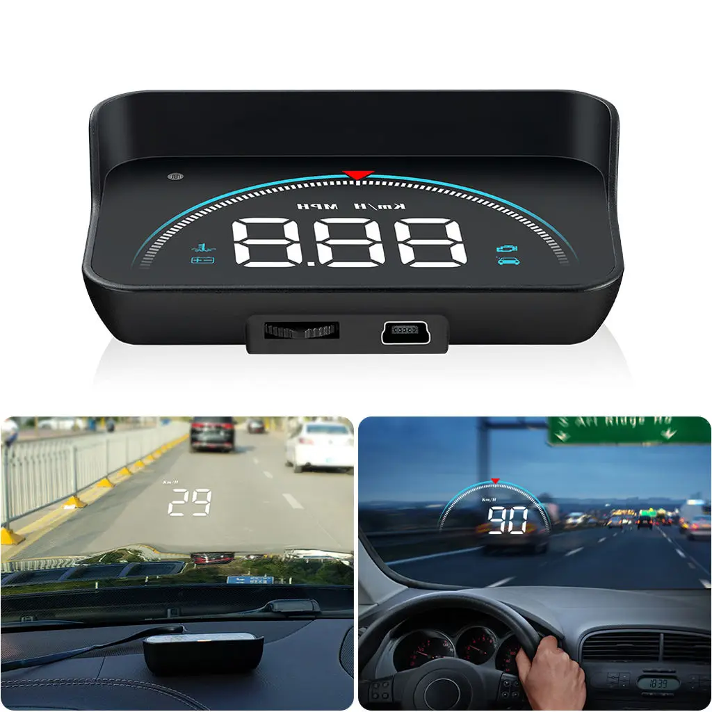 Digital Car M8 Speedometer Odometer Head Up Display Overspeed Warning Alarm HUD