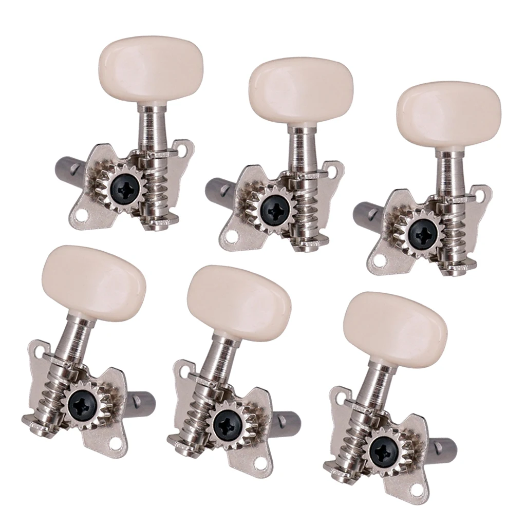 6pc Open Gear Acoustic Classical Guitar Tuning Pegs Tuners Machine Head 3L3R