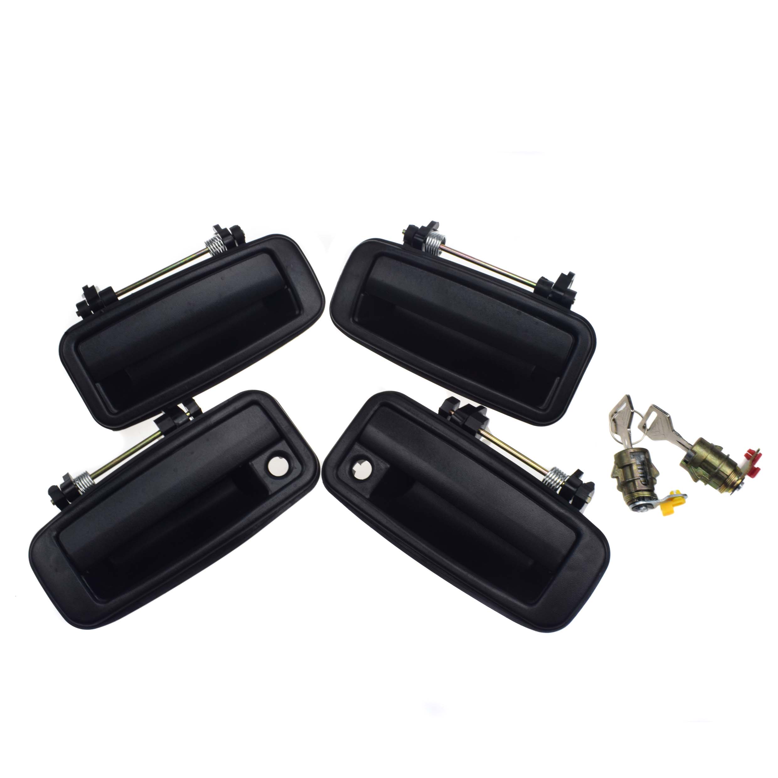 Außen- und Innentürgriff und Türschlosszylinder für Toyota Corolla Geo Prizm 1988 1989 1990 1991 1992 vorne hinten links rechts – Detail 2