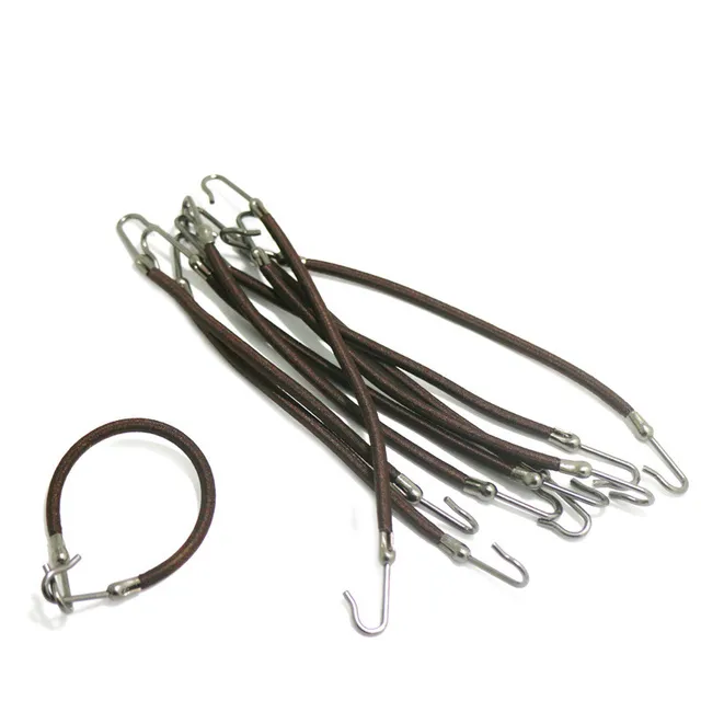 5pcs Ponytail Rubber Elastic Hook Hair Bands For Women Gum Hooks