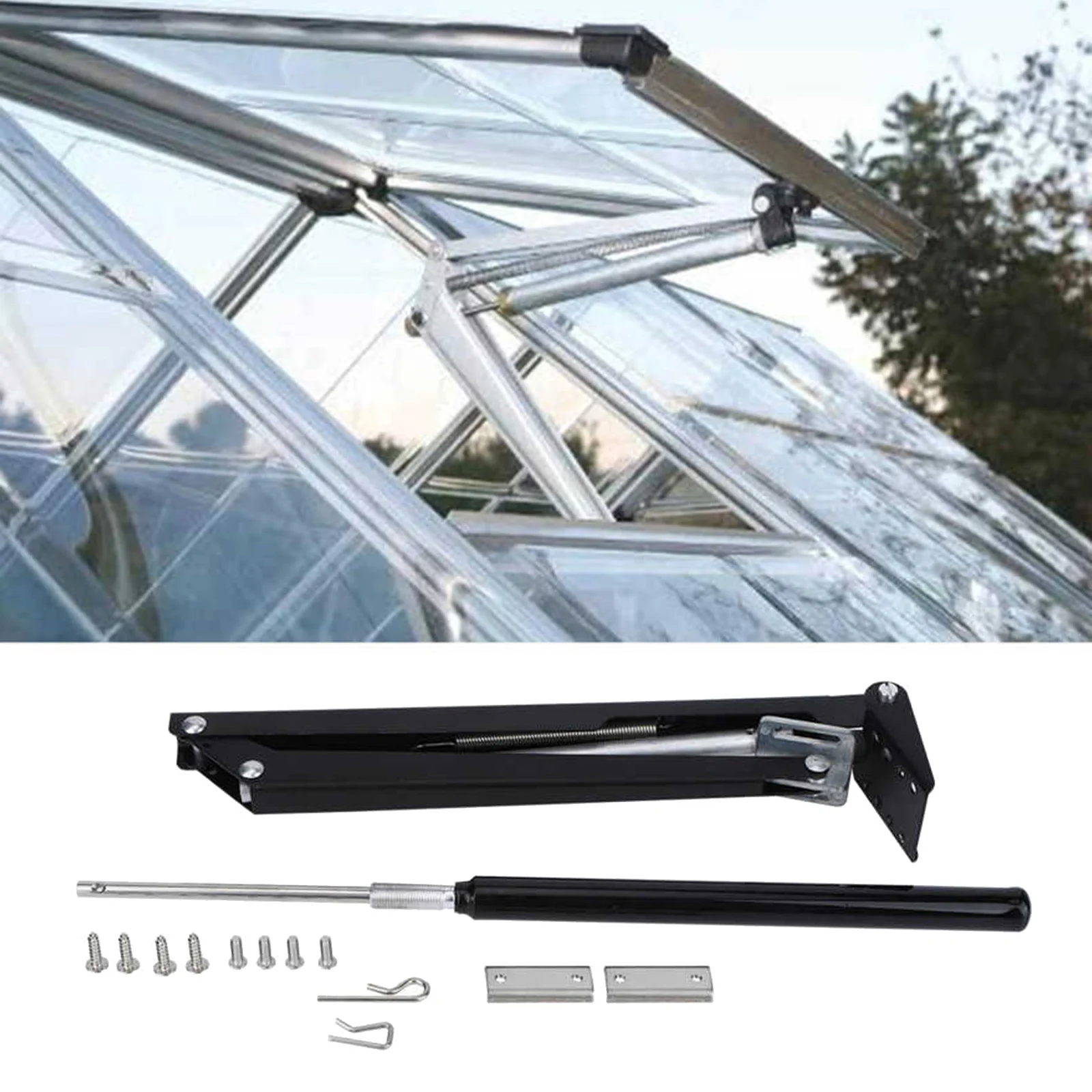 Greenhouse Window Accessories Automatic Vent Roof Opener Solar Sensing