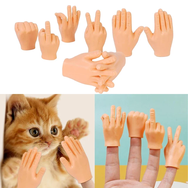 Tiny Hands for Fingers Mini Hands - 10 Pcs Small Rubber Hands Puppets Tiny  Ha