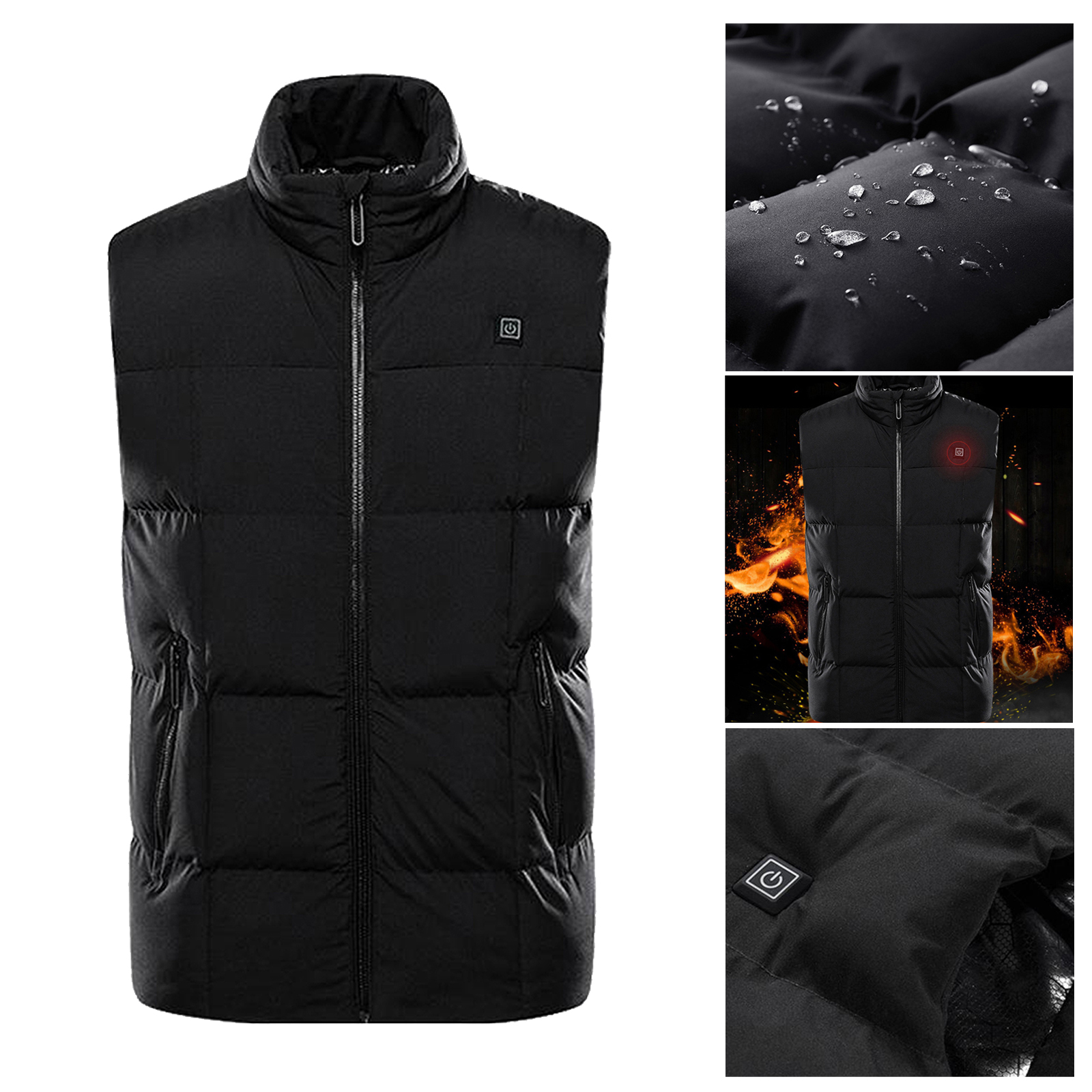 Heated Vest for Women and Men, Smart Electric Heating Vest Rechargeable, Body