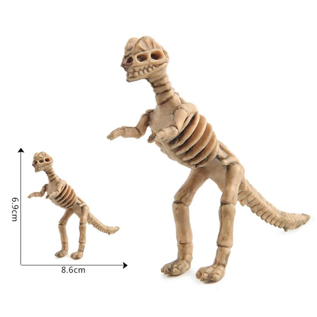 12pcs / Set Assorted Dinosaur Skeleton Figures Kids Toys Dinosaur Bones