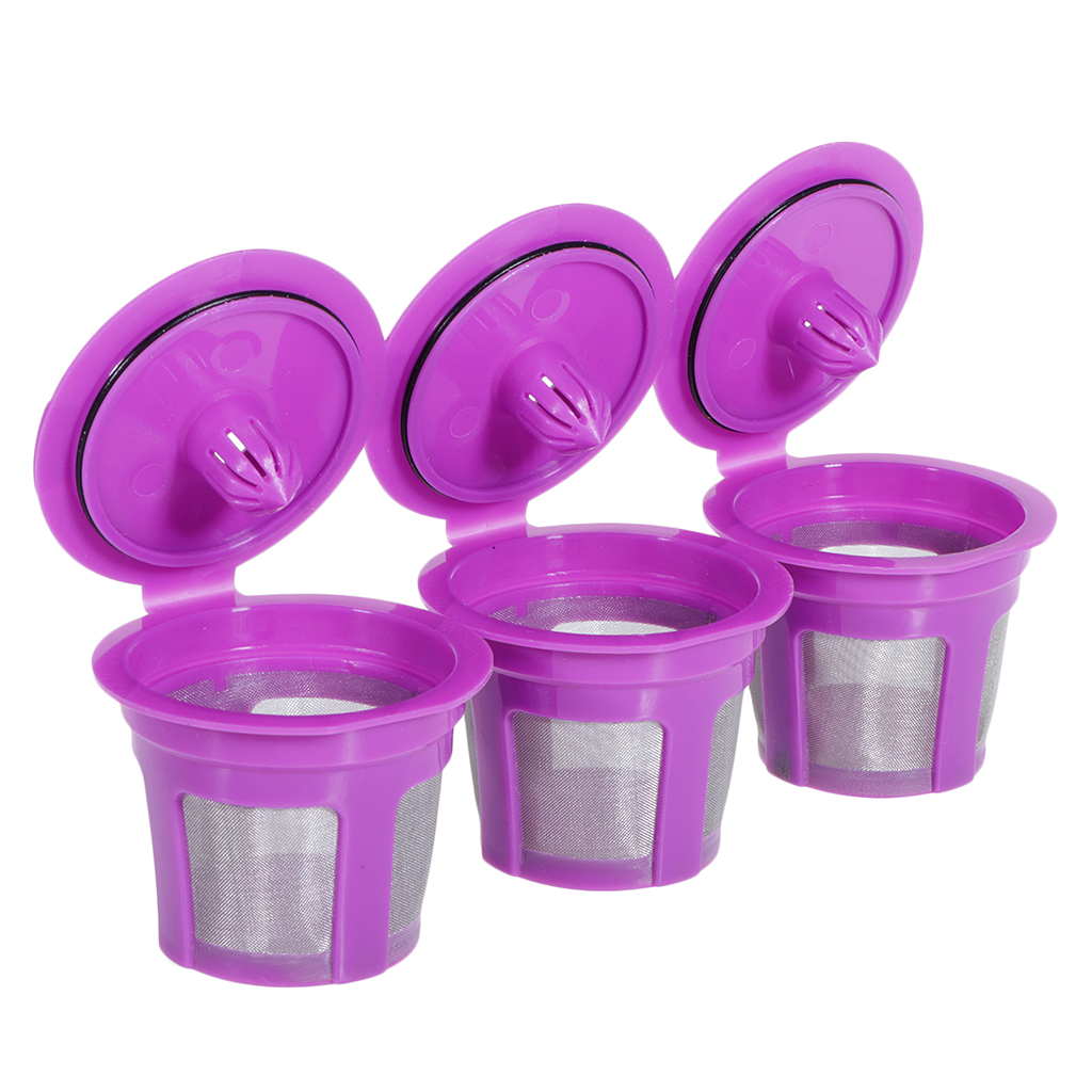 3Pcs Reusable K Cups Coffee Filters For Keurig K200 K300 K400 K500 K450/K460