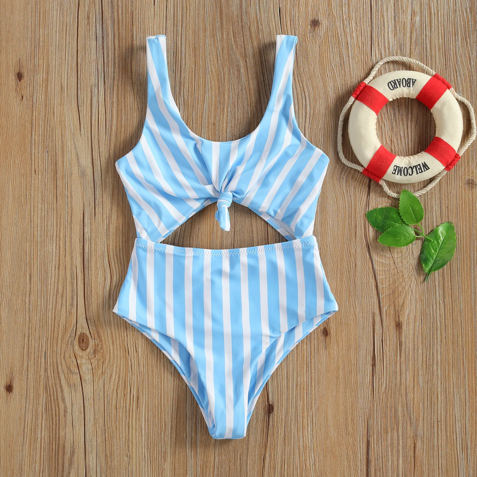 CCSDR Little Girls Fruit Print Striped Bikini Infant Kids Baby Beach One Pieces Swimsuits Swimwear