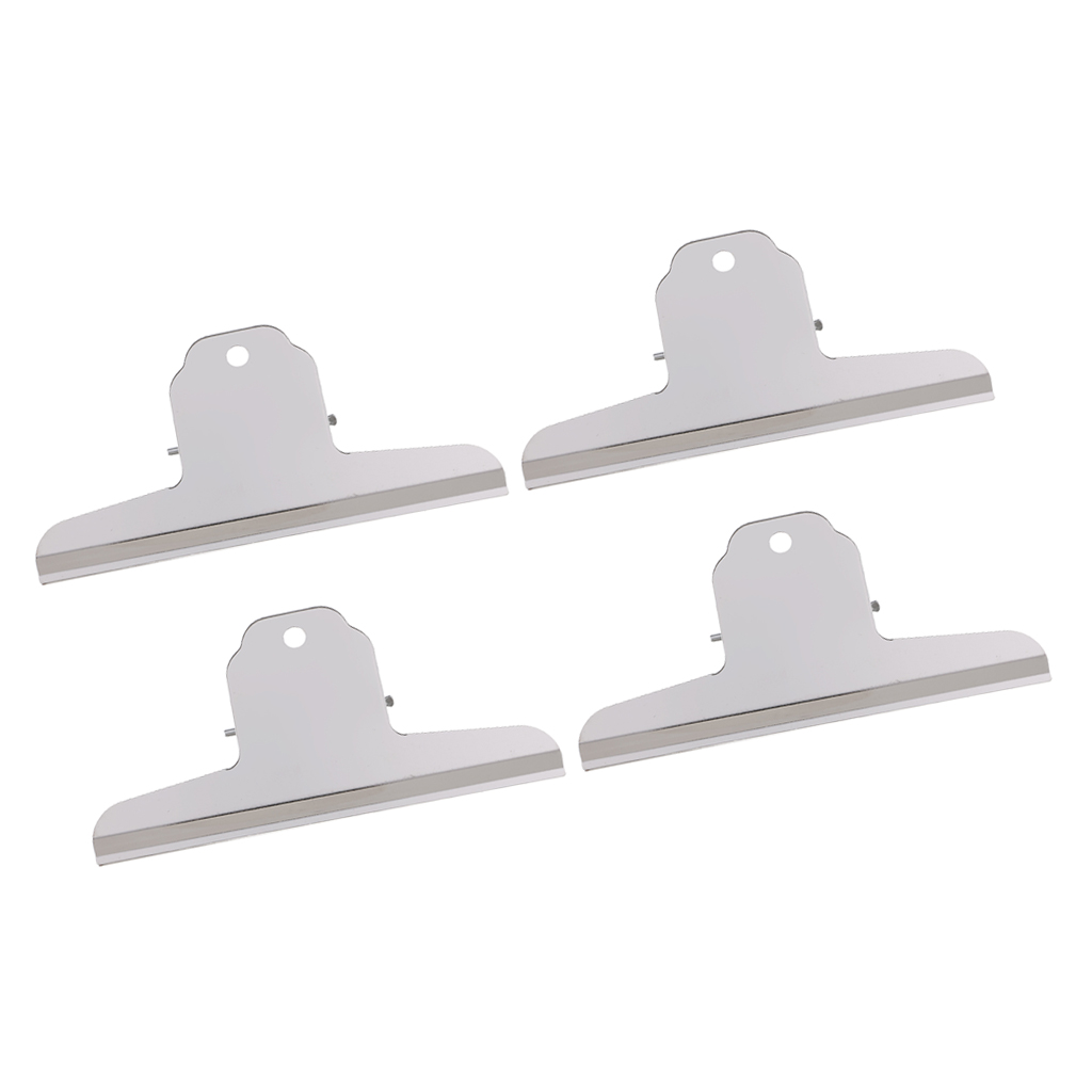 4x Heavy Duty Stainless Steel Binder Clip School Home Office File Clip