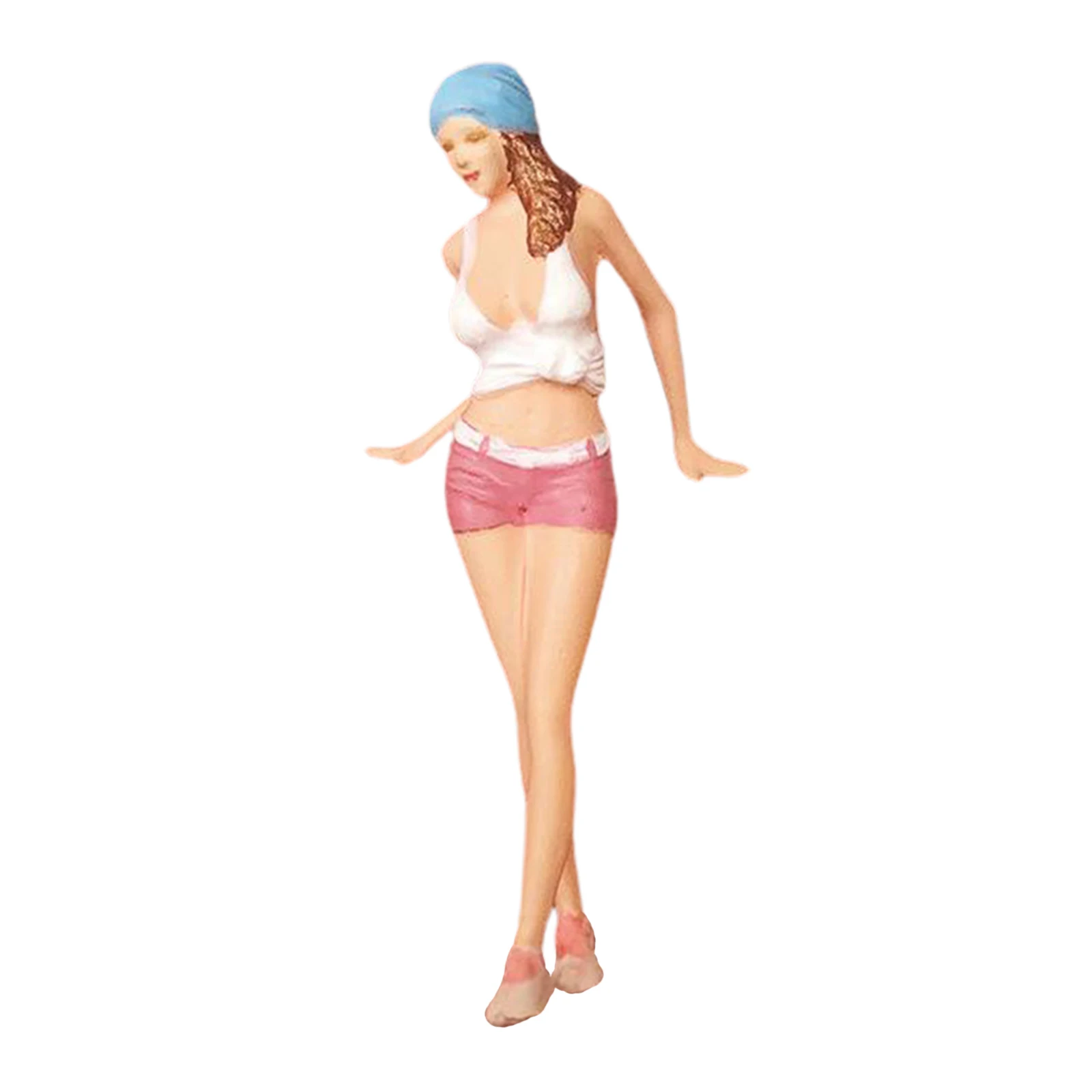 People Figures 1:64 Scale Model Train Architectural Resin Model Female Bikini Girls Figure Miniature Scene Layout S Scale