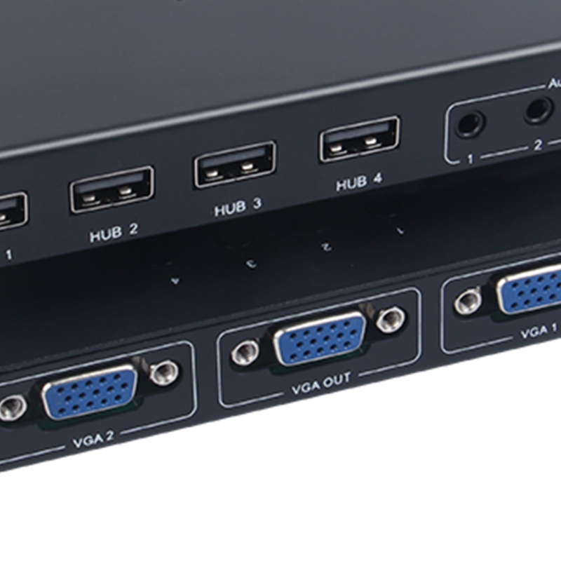 Cpdd Switch Selector Kvm Switcher Adaptador 4 pc Compartilhamento Dispositivos 2.0 Periférico Caixa Botões Cabos Usb Hub 3 Cheap Comutadores KVM
