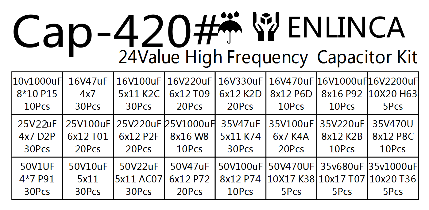 50V 22uf 0.1uf 0.22uf 220uf 100uf 1000uf