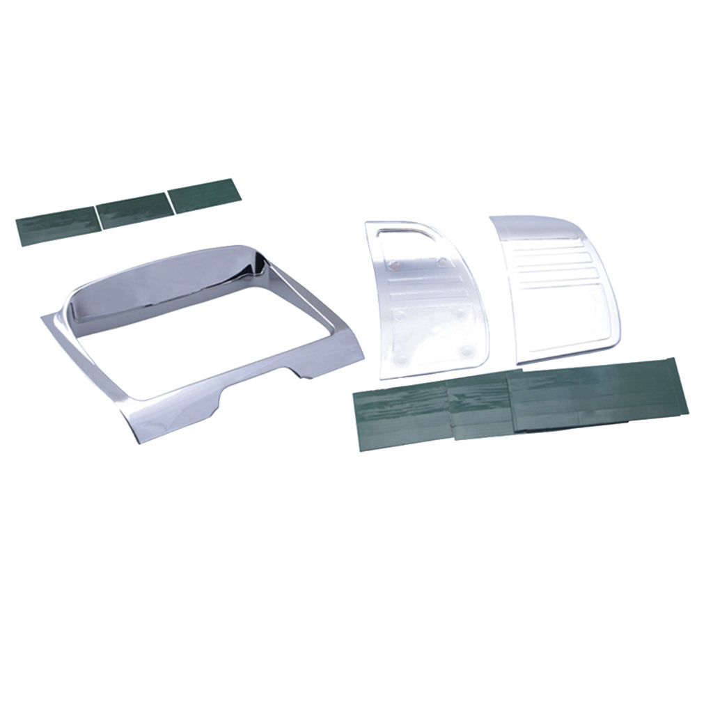 Chrome Tri Line Stereo Trim Cover Set For  Touring FLHT  14-18