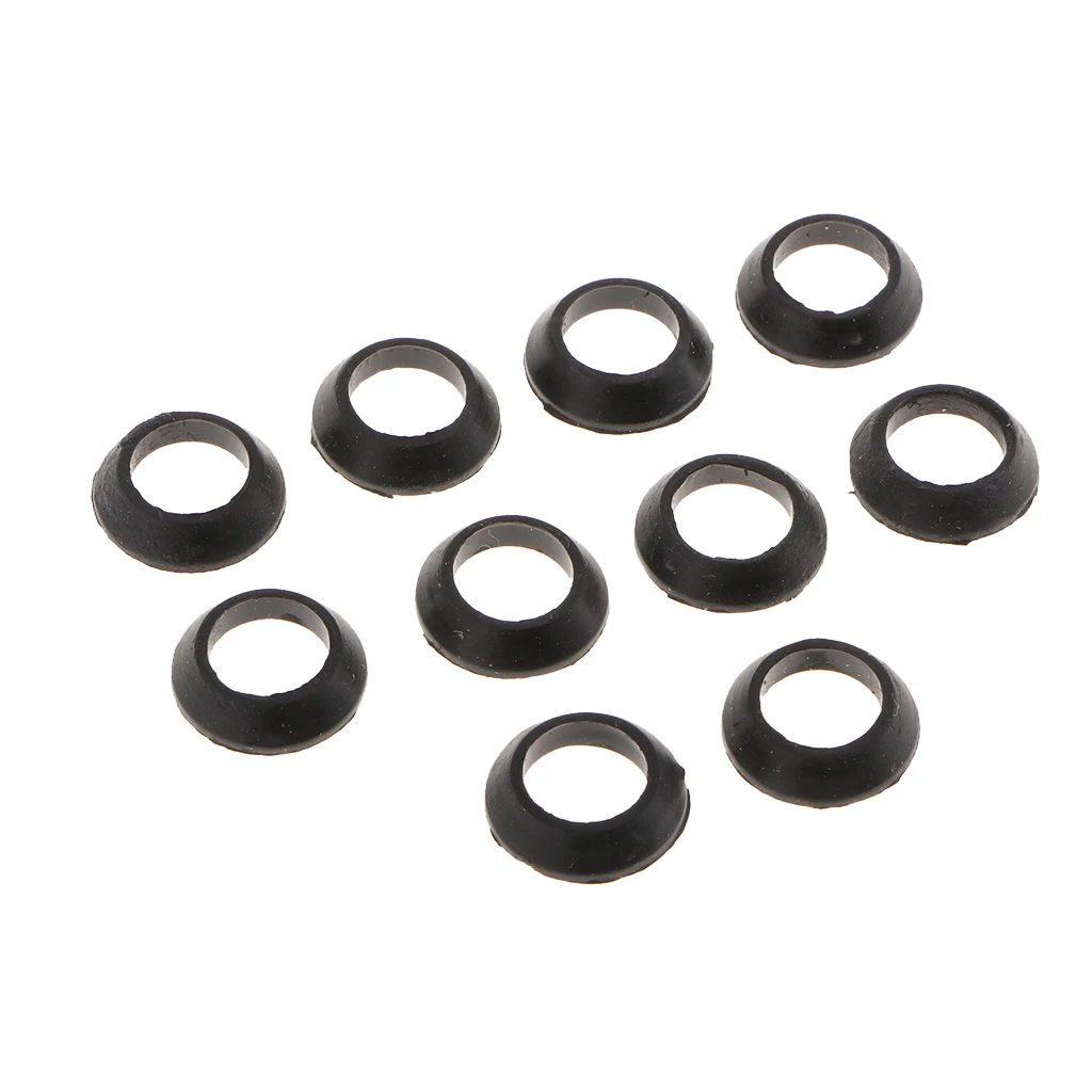 10pcs Rubber Rings Trim Spacer Winding Check For Fishing Rod Build Repairing, Fishing Pole Accessories, 15mm Outer Dia.