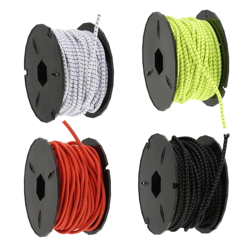 Lightweight Elastic Bungee Cord Kayak Boat Marine Heavy Duty Shock Rope Tie Down for Kayaks Canoe Surf Boards Luggage Strap