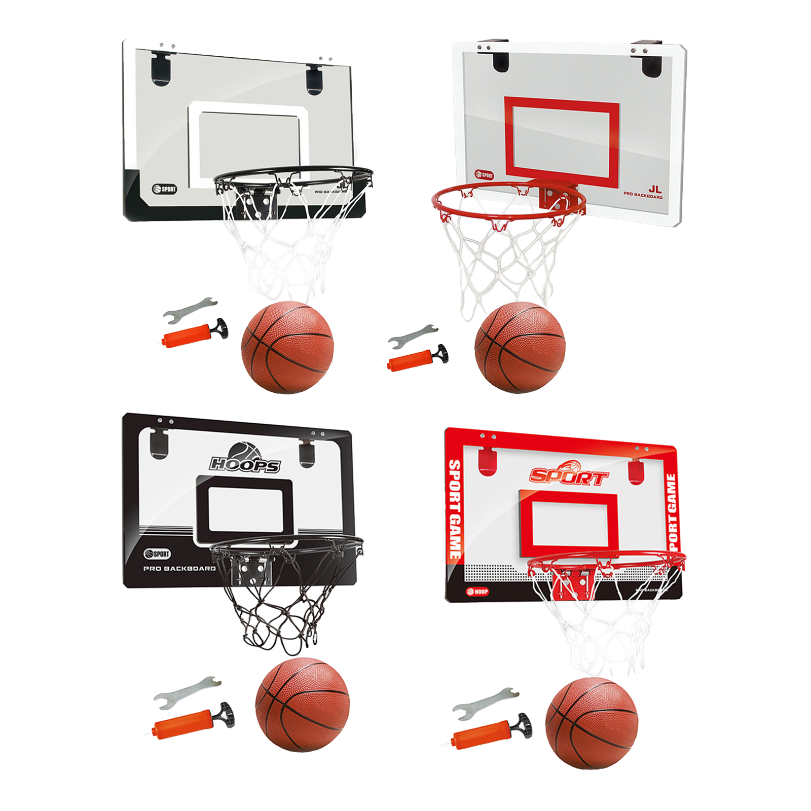 Portable Funny Mini Basketball Hoop with Balls Toys Kit Over The Door Indoor Garden Home Sports Activities Toy for Kids Adults