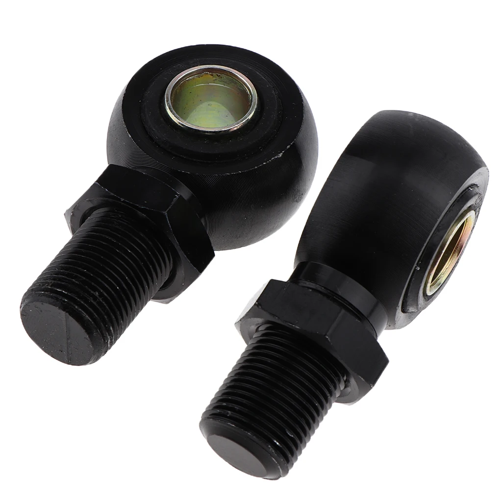 2pcs Custom Motorcycle Shock Absorber Rear  Round Eye Adapters 12mm Black