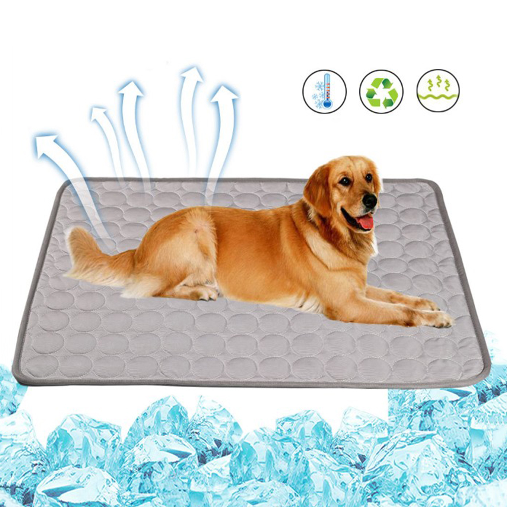 Pet Cooling Mat Comfortable Ice Silk Dog Cool Pad 30x40cm Bed Cats Cushion