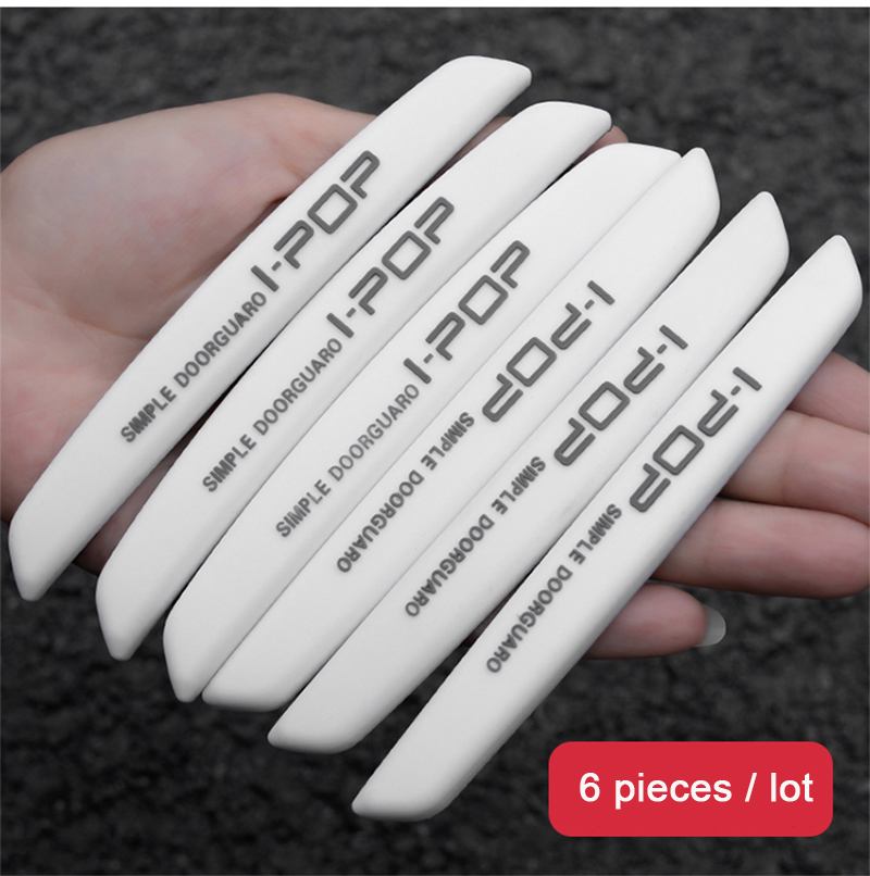 6/4Pcs Car Door Edge Protection Guards Buffer Trim Molding Protection Strip Scratch Protector Car Door Crash Bar for Audi BMW