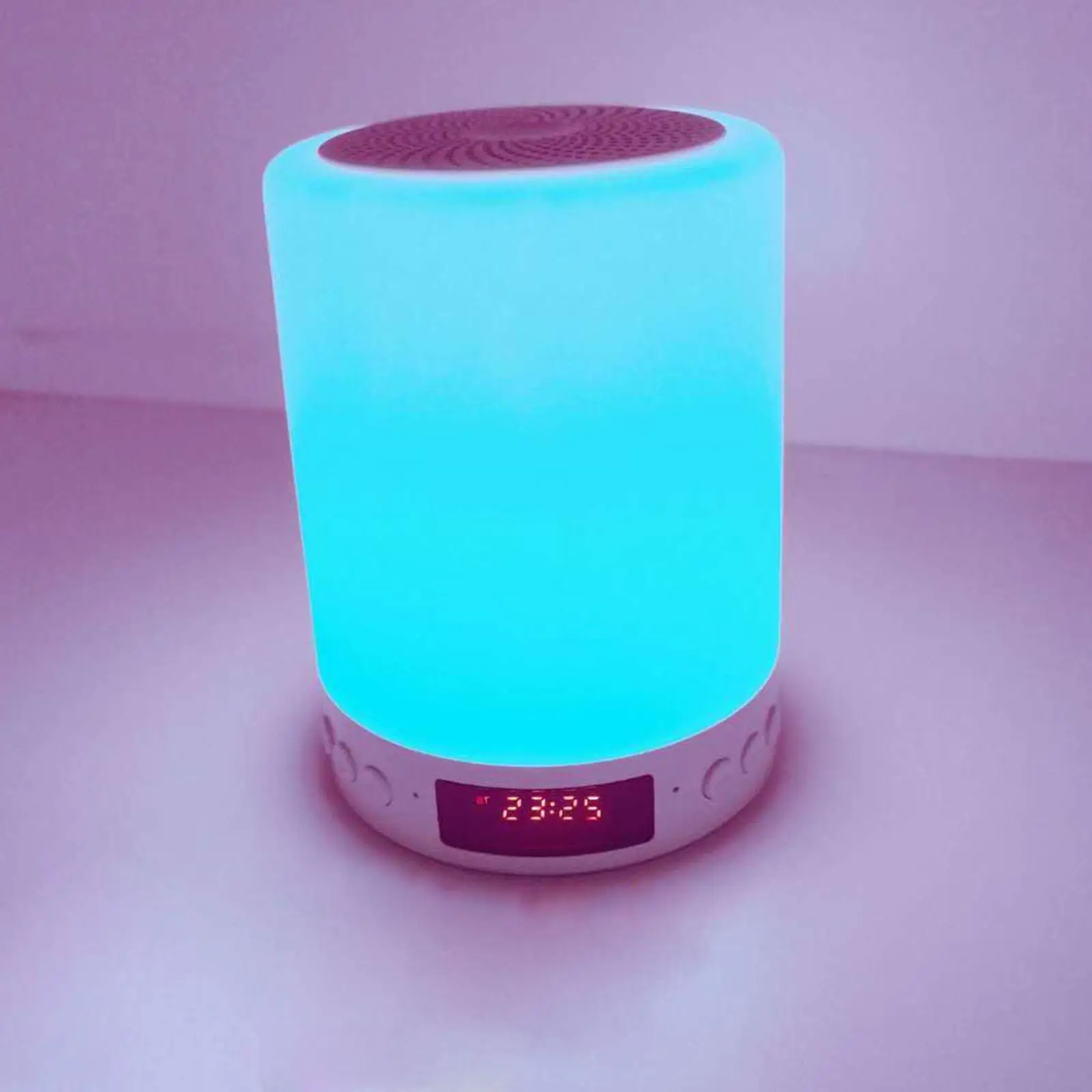 Night Light Bluetooth Speaker Touch Rechargeable Warm White Lights for Men Women Outdoor