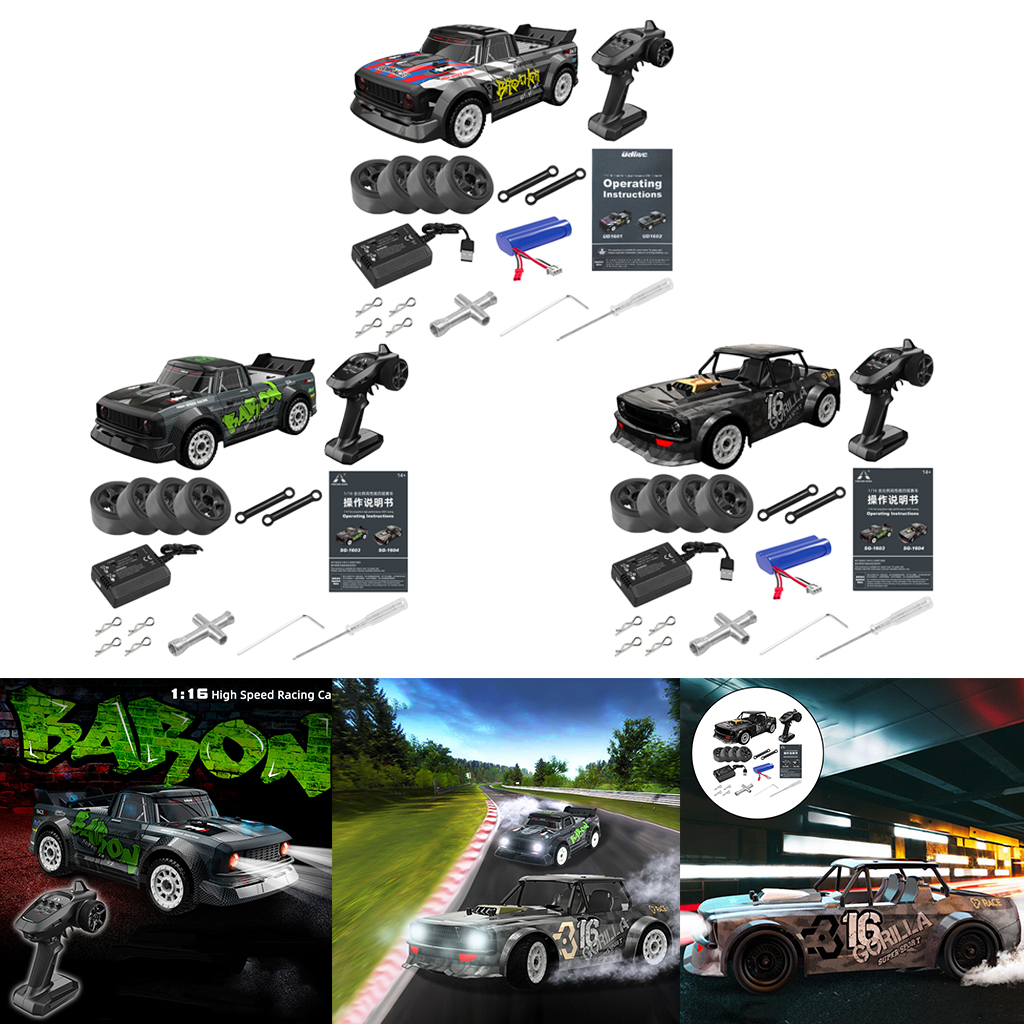 1:16 Remote Control High Speed 4WD  Car 50KM/H 4WD Kids RC Brushless Rally Car Vehicle Model With Gyro 20mins Play