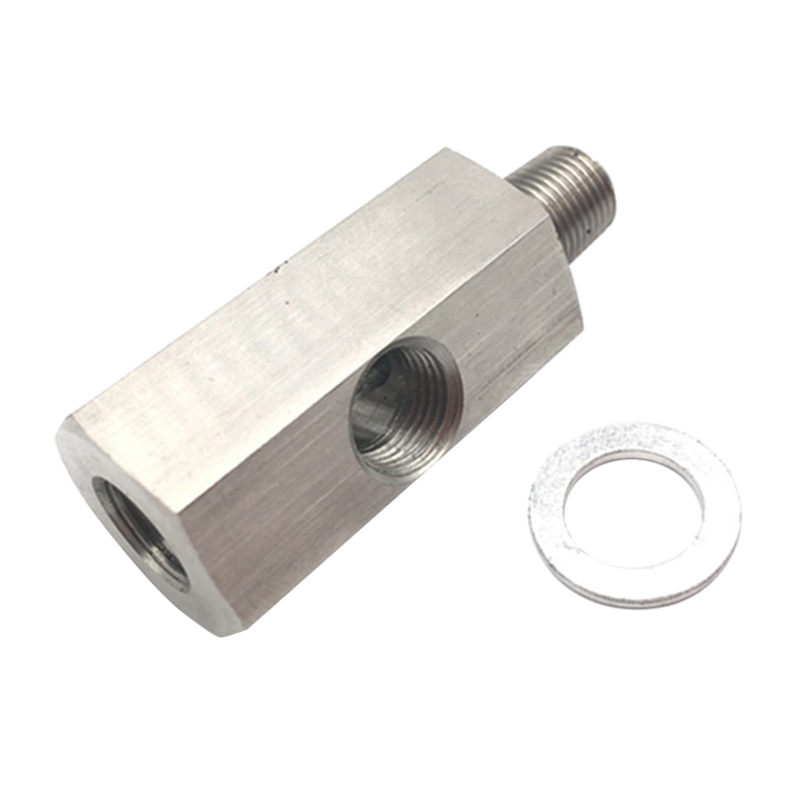 1 / 8in BSPT Oil Pressure Sensor T to NPT Adapter Lead Gauge Durable