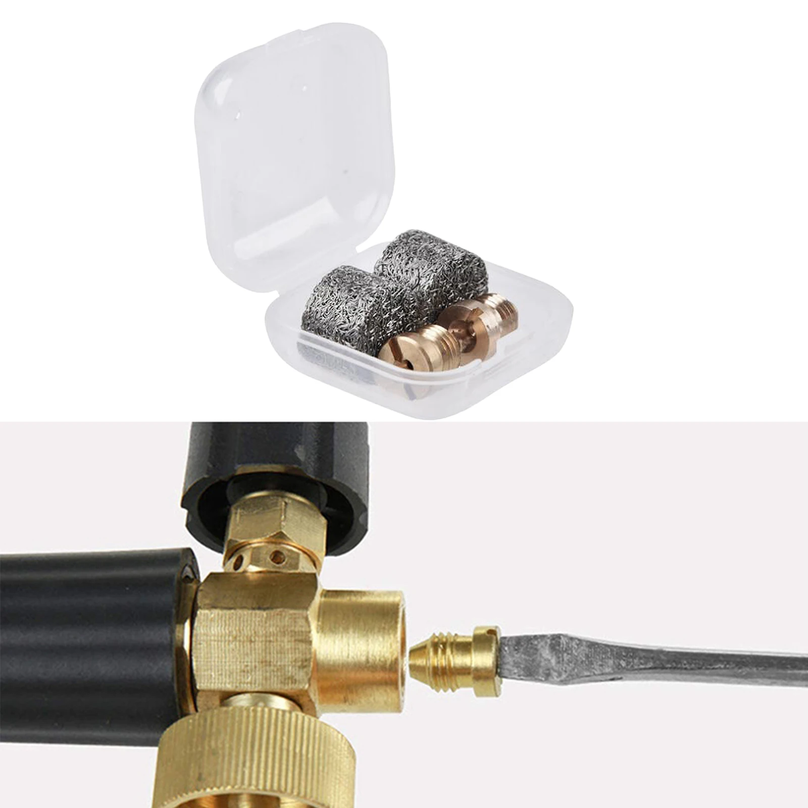 2Pieces Foam  Orifice Nozzle Tips and Foam Maker, 1.0/1.2mm Thread Nozzle and Mesh Filter for Snow Foam Lance, 3000 PSI