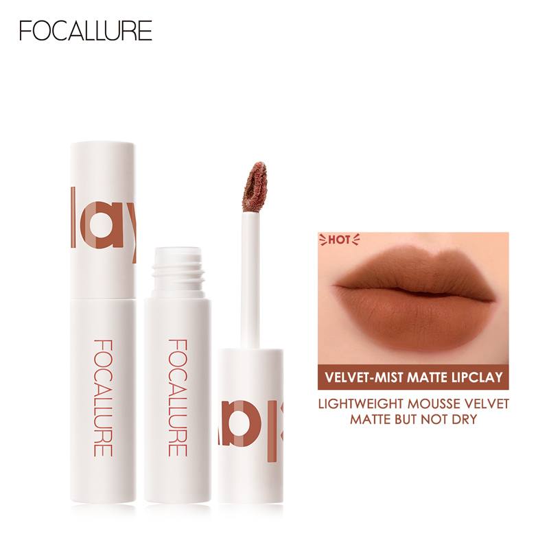 Best of FOCALLURE Matte Lipstick Velvet Mist Lip Clay Not Dry Lip Cream 17 Color Peach Nude Lip Stick Waterpoof Lip Cosmetic Makeup Reviews & Tips