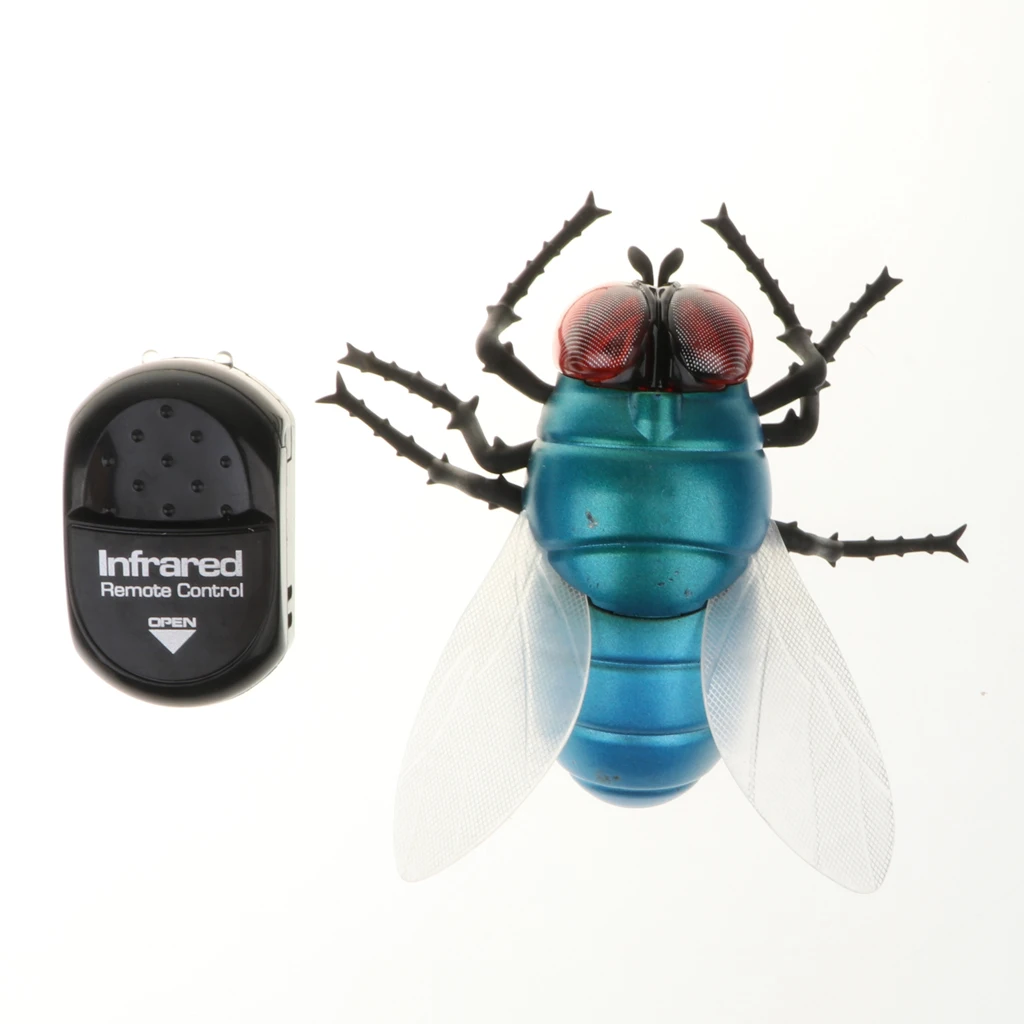 Fun Infrared Remote Control Mock Fake Fly Simulation Animal RC Toy Prank Insects Joke Scary Trick Bugs for Party Game