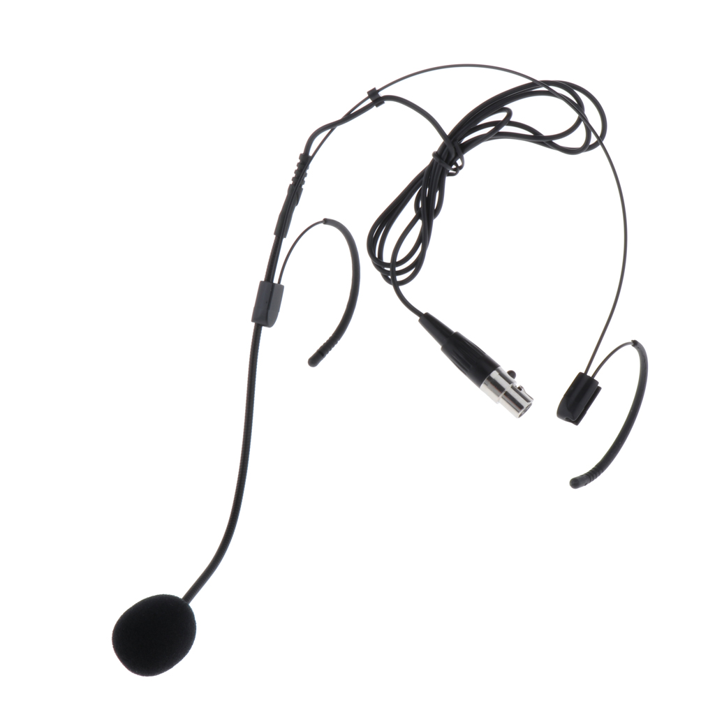 Earhook Headworn Microphone 3.5mm XLR Wired 4pin For Wireless Mic System