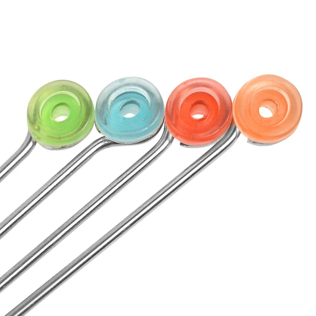 100 X Colorful  Needle Machine Gun Grommets Nipples T Pin Eye Pads